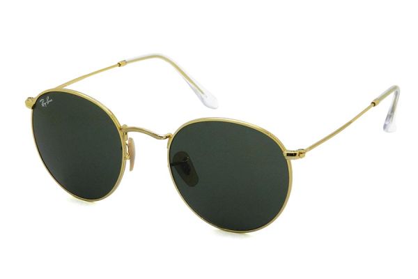 Ray Ban RB3447L 001 50 Round Metal
